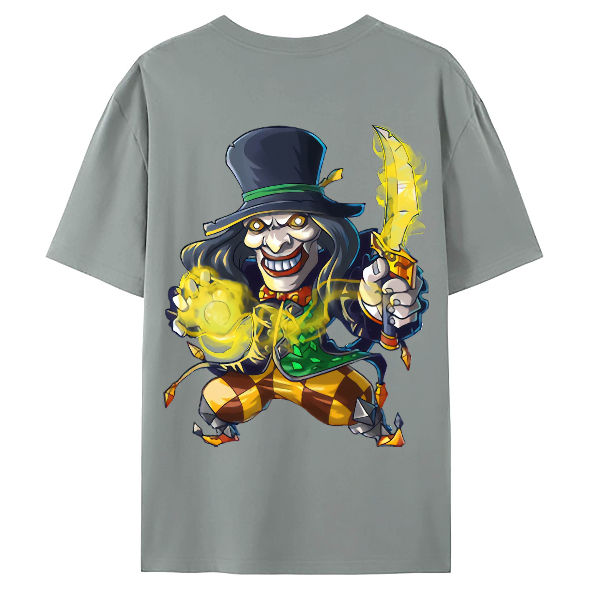 （画像用） リーグ・オブ・レジェンド League of Legends LOL 綿100％ メンズ半袖Tシャツ（バックプリント） 通気性